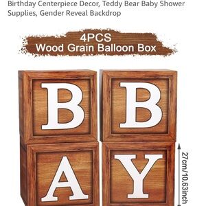Bear themed Baby Shower supplies
